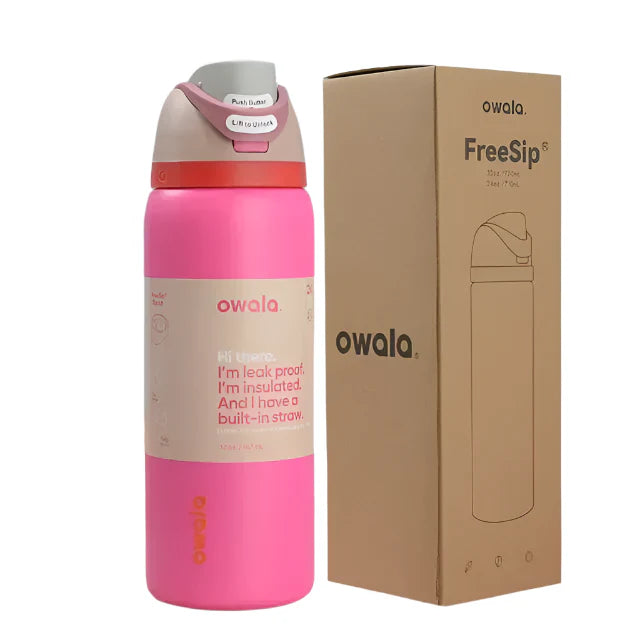 Owala FreeSip Black and White