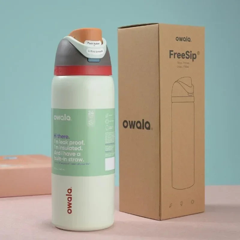 Owala FreeSip Black and White
