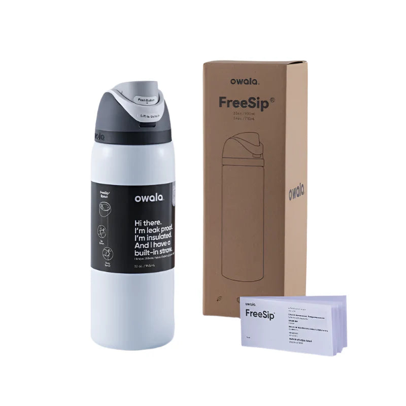 Owala FreeSip Black and White